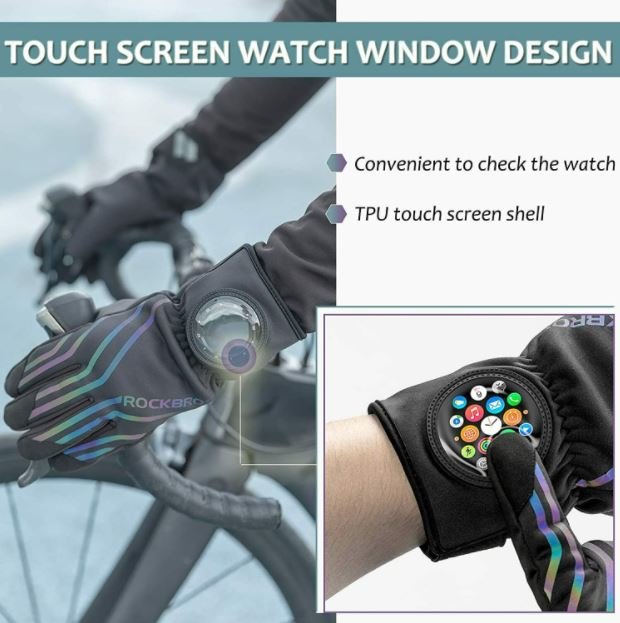ROCKBROS Motorcycle téli kerékpáros kesztyű női / férfi futókesztyű kerékpározás