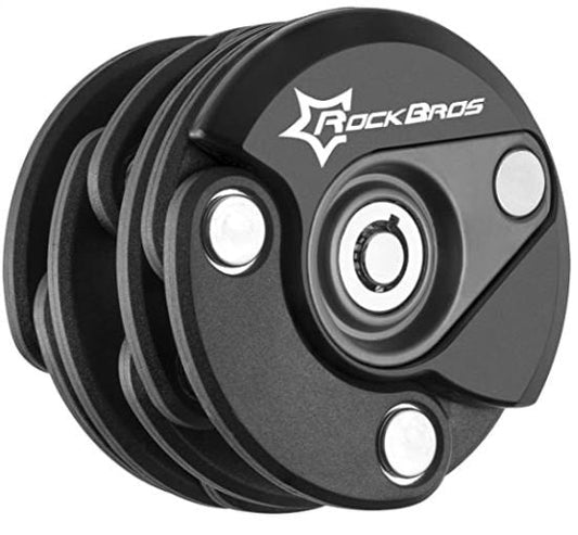 ROCKBROS WL798BK lopásgátló mini összecsukható zár összecsukható kerékpárzárak fekete