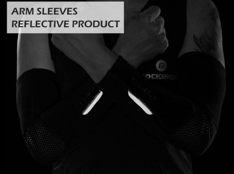ROCKBROS XT019BK Kerékpáros Kar ujjak Meleg Fényvisszaverő S-3XL