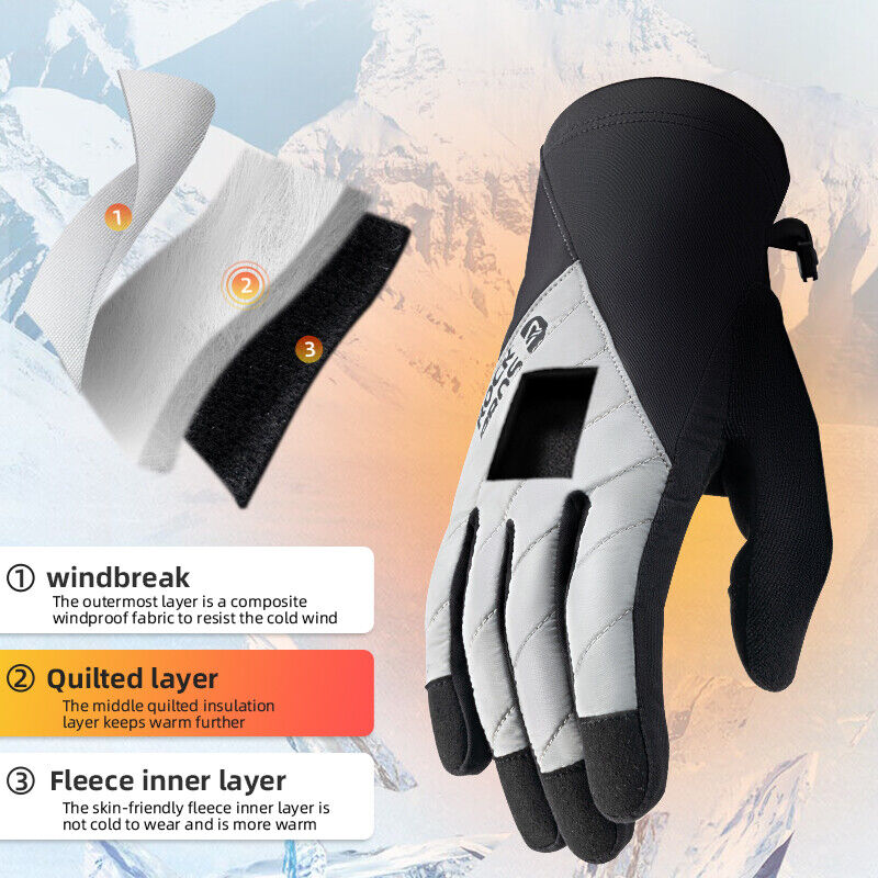 ROCKBROS téli kerékpáros kesztyű Érintőképernyős Warm Thermal Sport