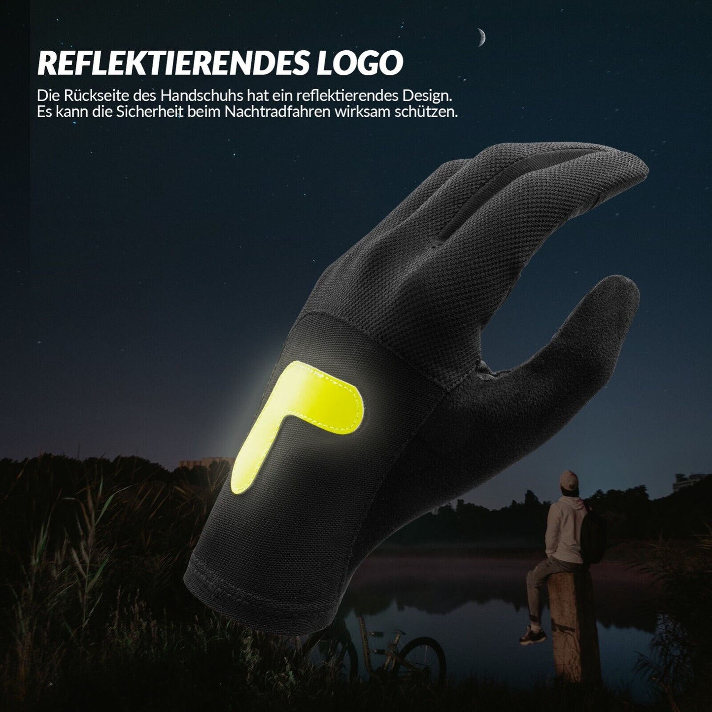 ROCKBROS S299 kerékpáros kesztyű érintőképernyős motorkerékpár