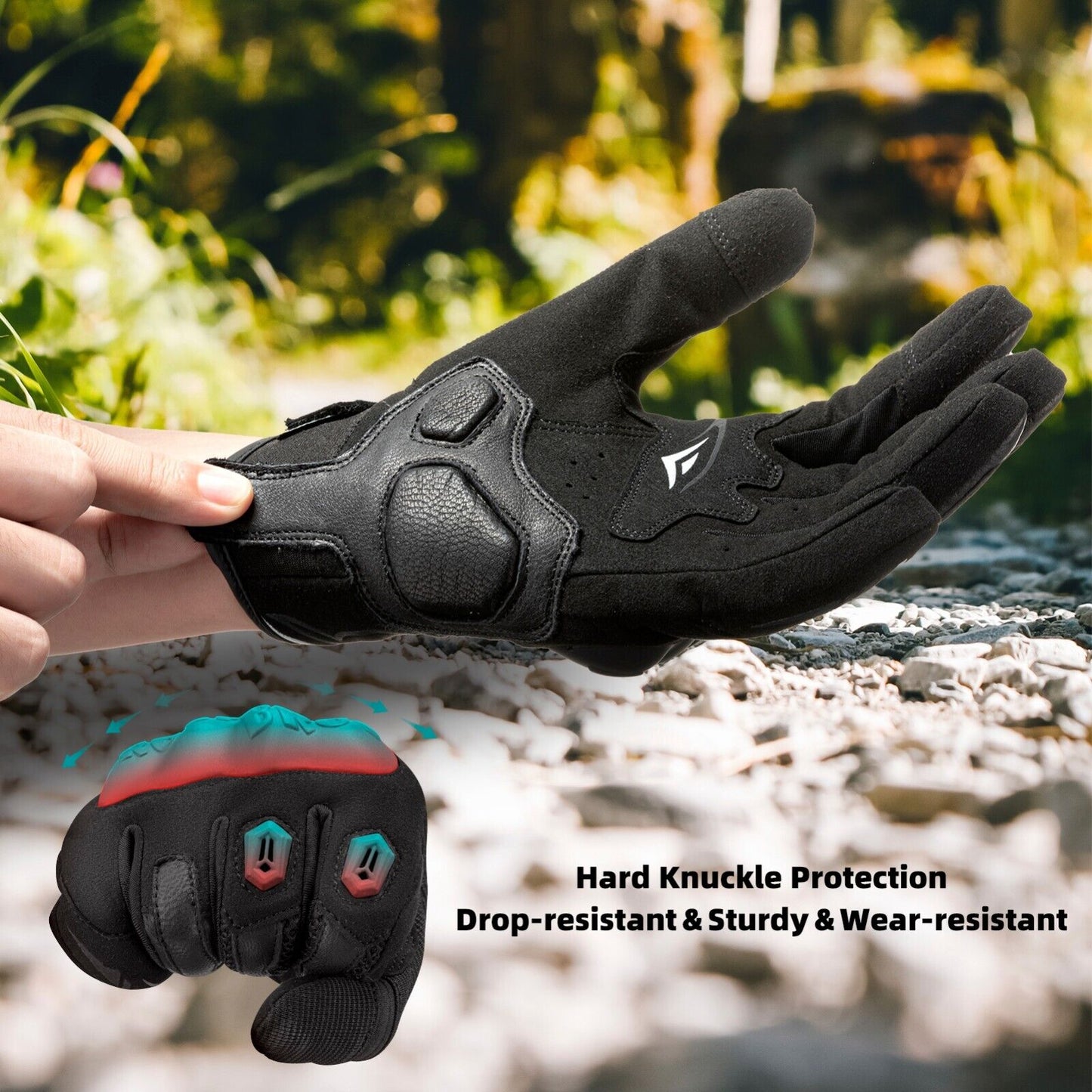 ROCKBROS téli motoros kesztyű Érintőképernyős kerékpározás meleg