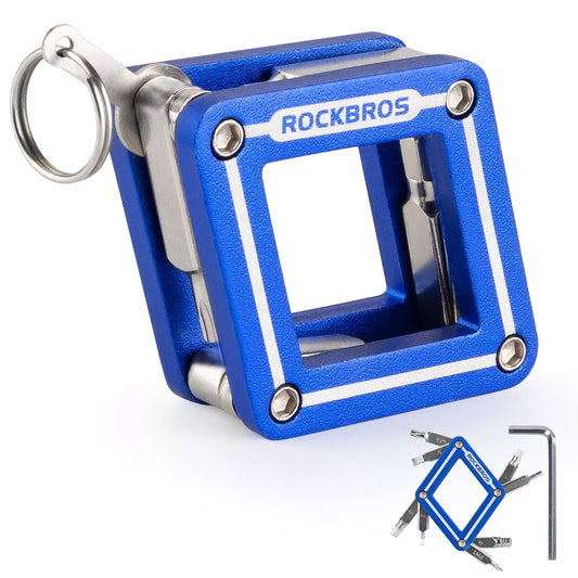 ROCKBROS kerékpáros multifunkciós szerszám 8 az 1-ben javítás összecsukható szerszám javítás