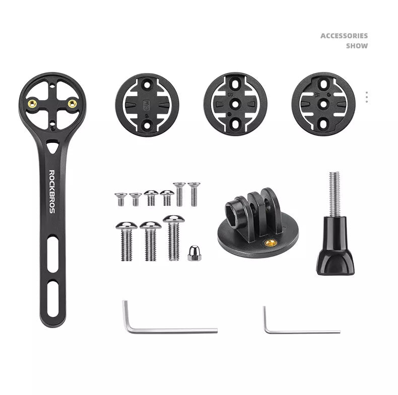 ROCKBROS Kerékpár számítógép GPS rögzítésű Kerékpárlámpa Adapter GoPro Carbon Fiber