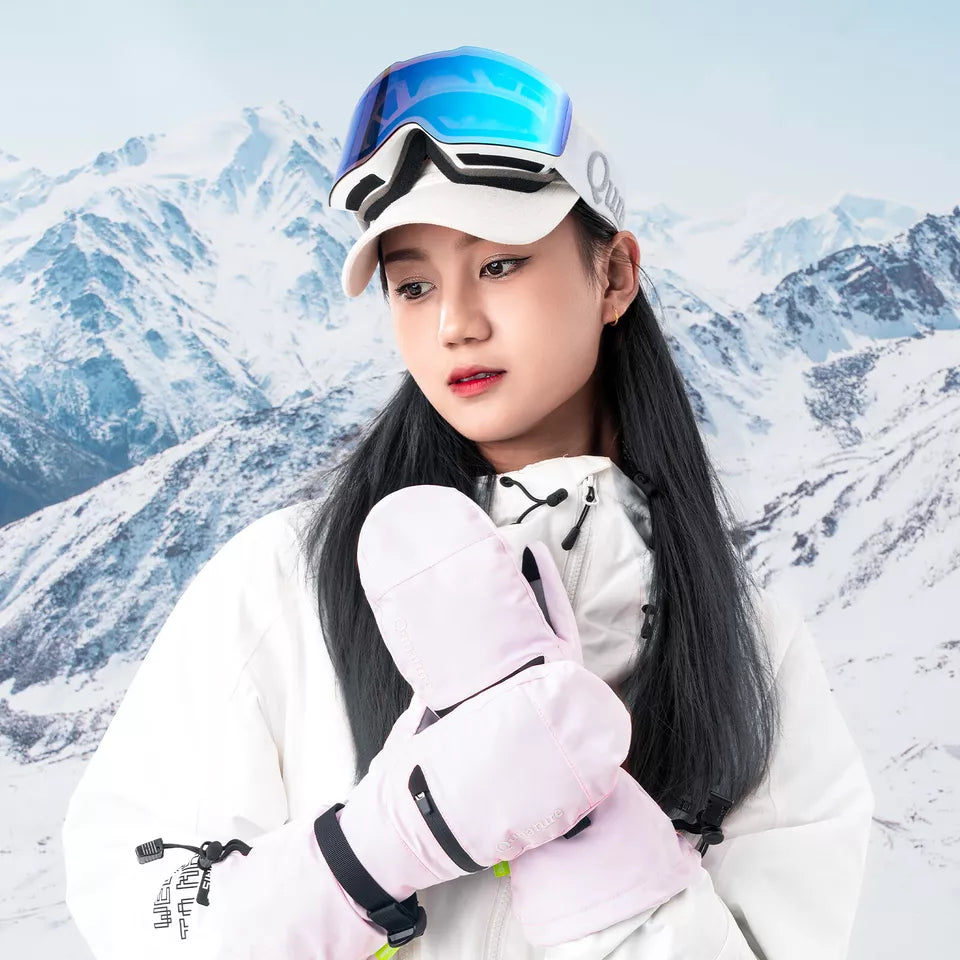 Qunature meleg síkesztyűk vízálló snowboard kesztyűk XS-XL női/férfi