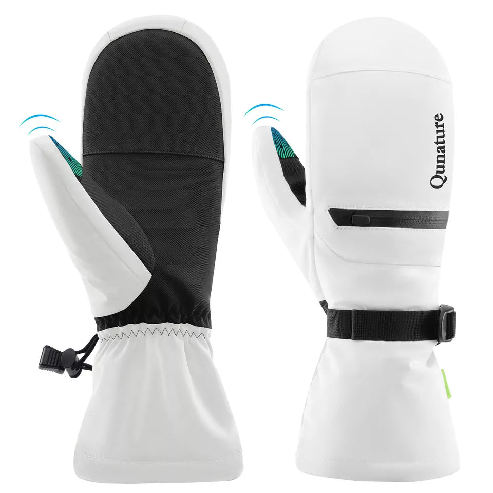 Qunature meleg síkesztyűk vízálló snowboard kesztyűk XS-XL női/férfi