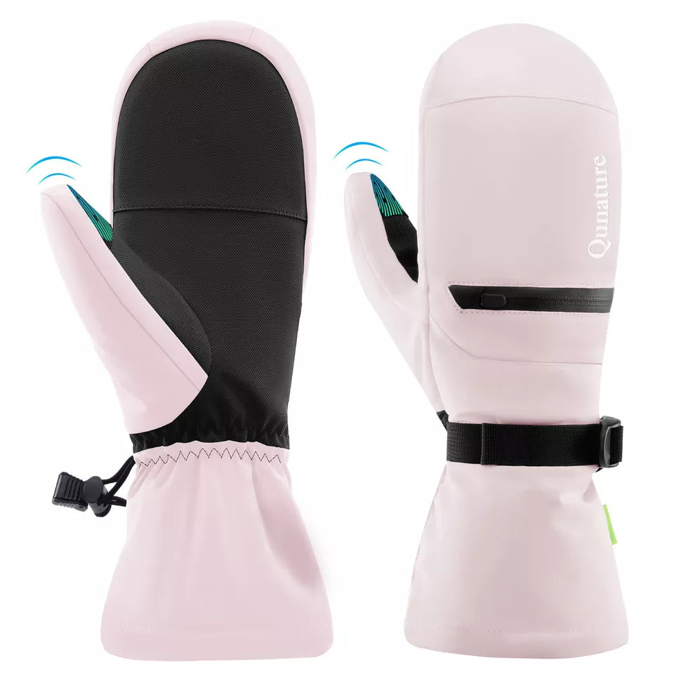 Qunature meleg síkesztyűk vízálló snowboard kesztyűk XS-XL női/férfi