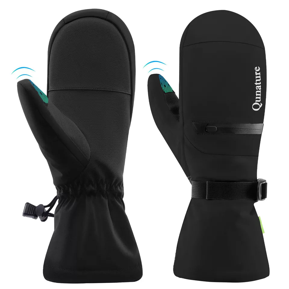 Qunature meleg síkesztyűk vízálló snowboard kesztyűk XS-XL női/férfi