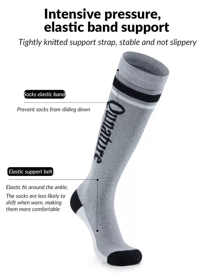 Qunature sízokni gyerek/fiú téli zokni sí térdzokni gyapjúval 1 pár