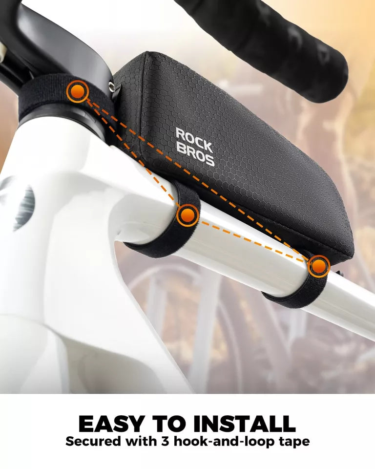 ROCKBROS Kerékpártáska Vízálló váztáska Kivehető háromszög táska 0,9L