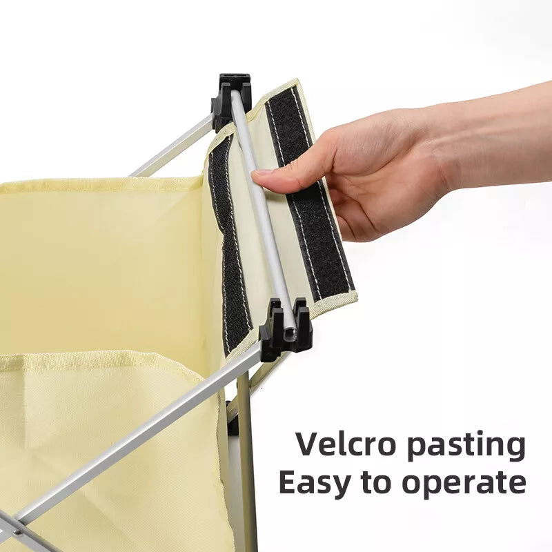 Qunature kempingasztal összecsukható alumínium asztal 600D zsákos piknikasztallal 15 kg-ig