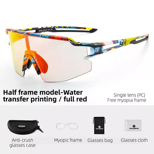 ROCKBROS Polarizált/Fotokróm Napszemüveg Kerékpáros Szemüveg Kerékpár UV400 UNISEX
