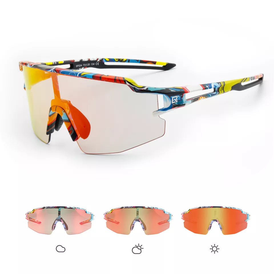 ROCKBROS Polarizált/Fotokróm Napszemüveg Kerékpáros Szemüveg Kerékpár UV400 UNISEX