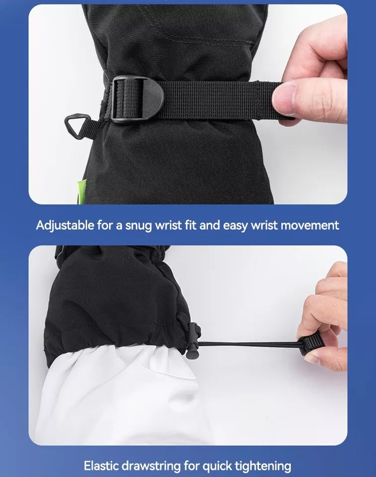 Qunature téli síkesztyű érintőképernyős vízálló kesztyű hó