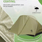 Qunature Camping Sátor 2 fő részére Hátizsák sátor Vízálló sátor X-szerkezettel