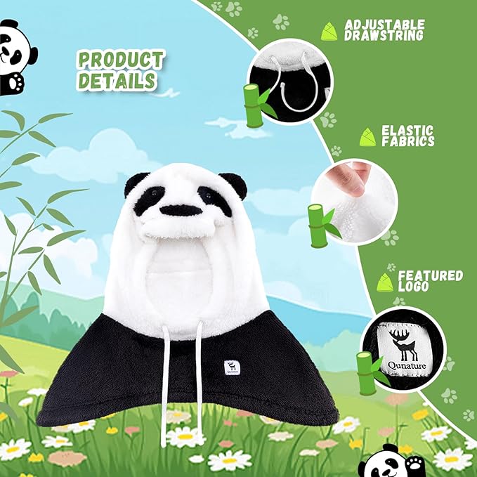 Qunature téli balaklava símaszk gyerekeknek és szülőknek panda design teljes arcmaszkok balaklava őszi és téli szabadtéri tevékenységekhez, mint például síelés motorozás kerékpározás